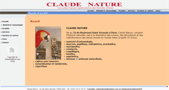 Desktop Screenshot of claudenature.com